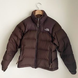 North Face Brown Puffer Jacket 700